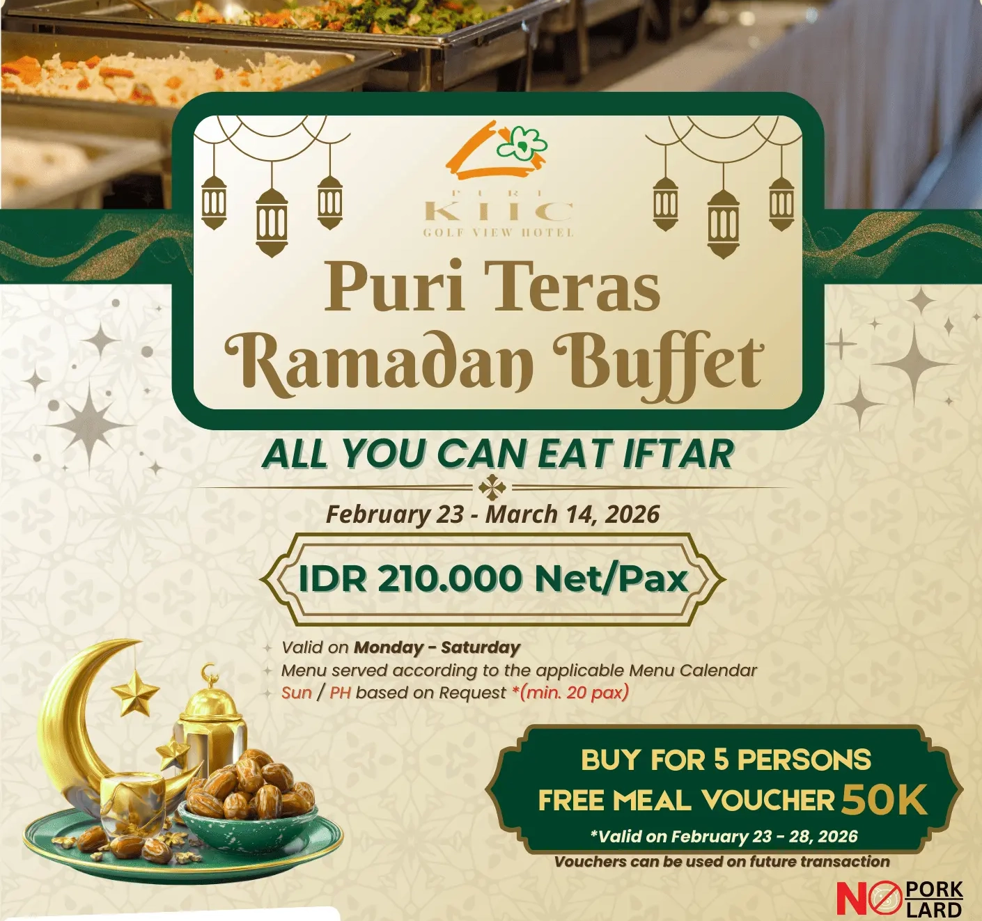 All You Can Eat Buffet IDR 210K/Pax – Best Buffet in Karawang